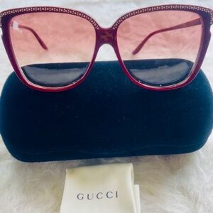 Gucci Red Sunglasses